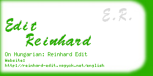 edit reinhard business card